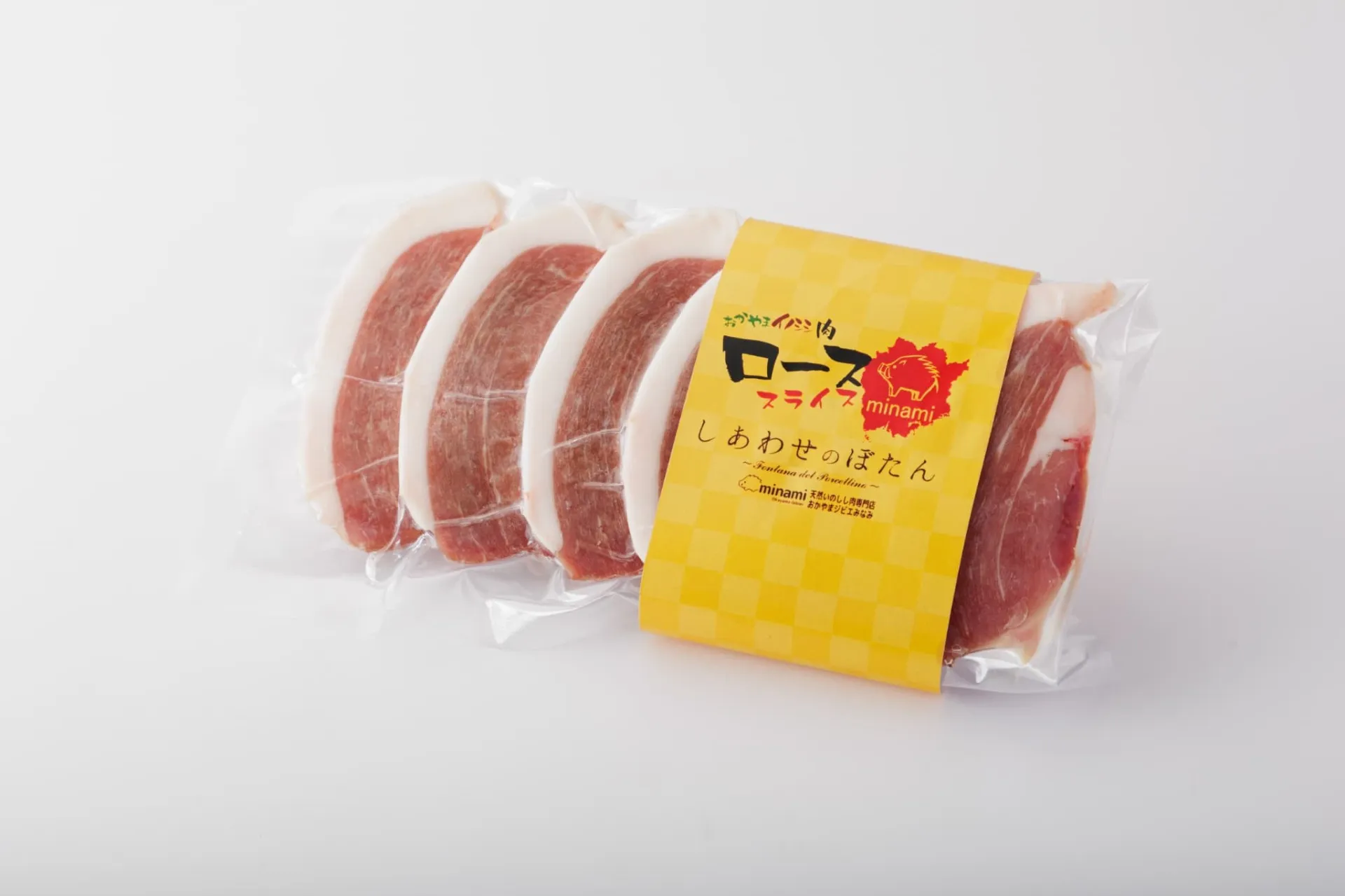 岡山県新見産イノシシ肉 ローススライス厚切り 100g