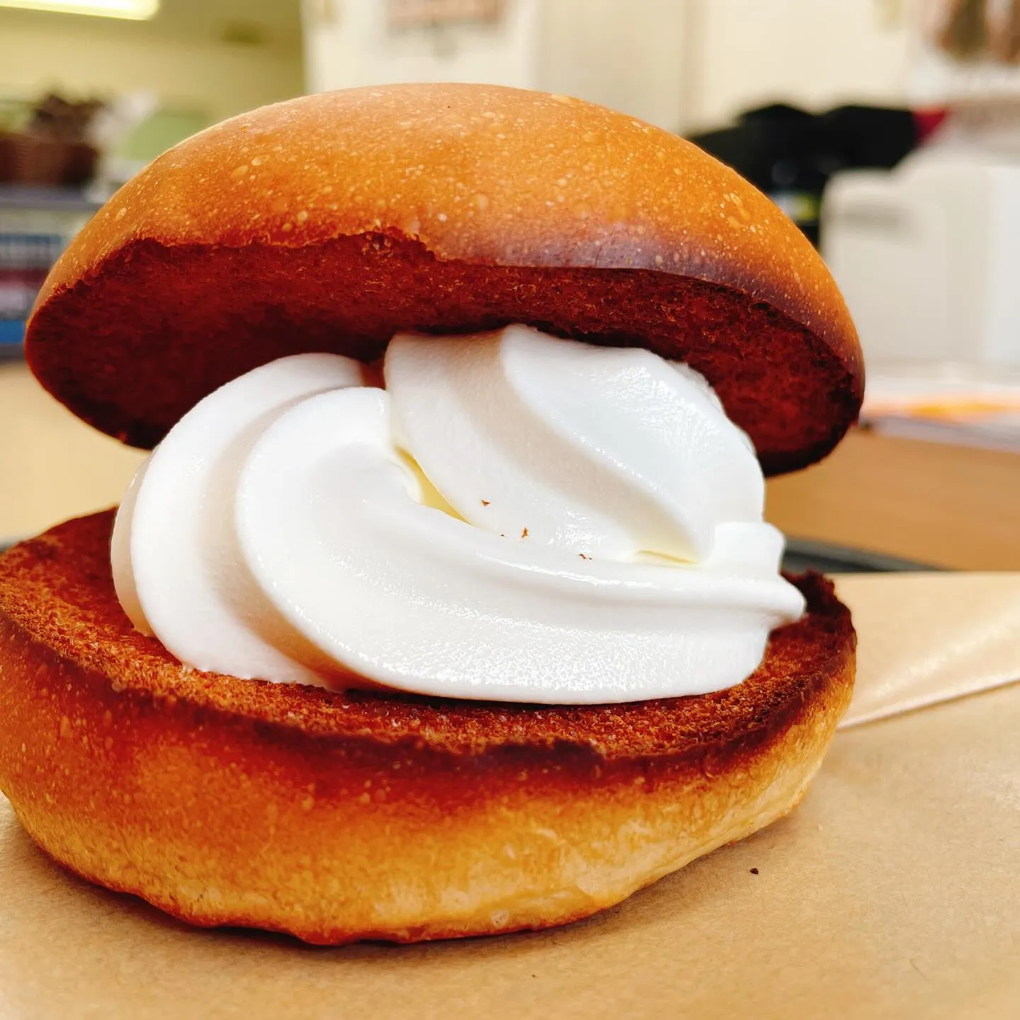 みなみ独自で考えたソフトバーガー🍔🍦